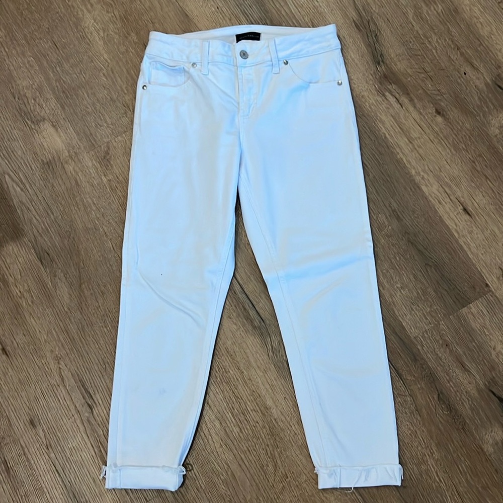 Silver Jeans White Ankle Denim Jeans